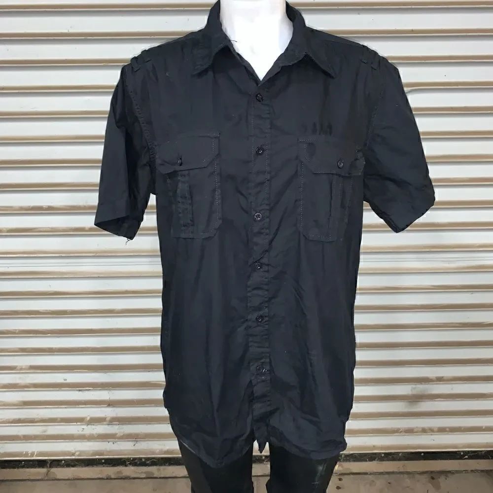 Paper Denim & Cloth black button up top - Picture 1 of 7